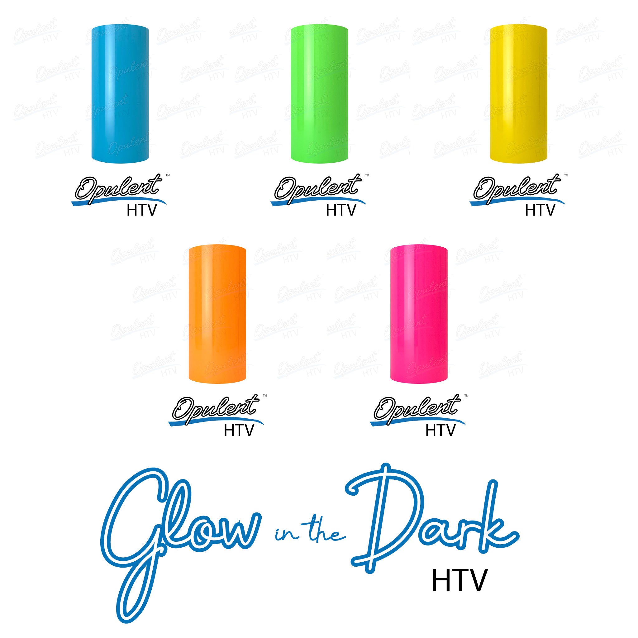 Opulent HTV Glow in the dark 30.5cmx1m Printed Panels